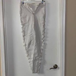 White High Waisted Skinny Jeans